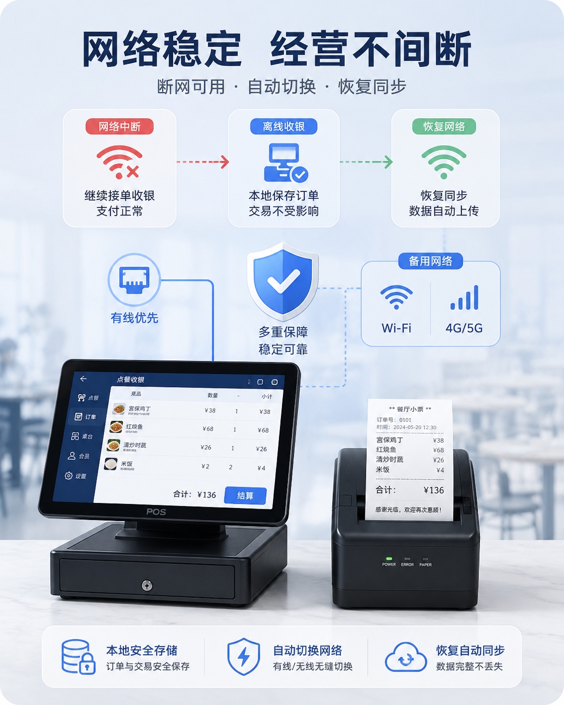 断网可运行收银系统